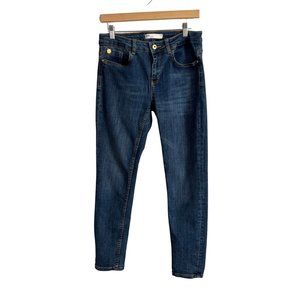 Zara 1975 denim skinny jeans‎ in med wash. Size 8